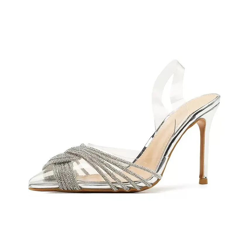 Lanza Низкий каблук Высокие каблуки 8 см Женские Серебряный