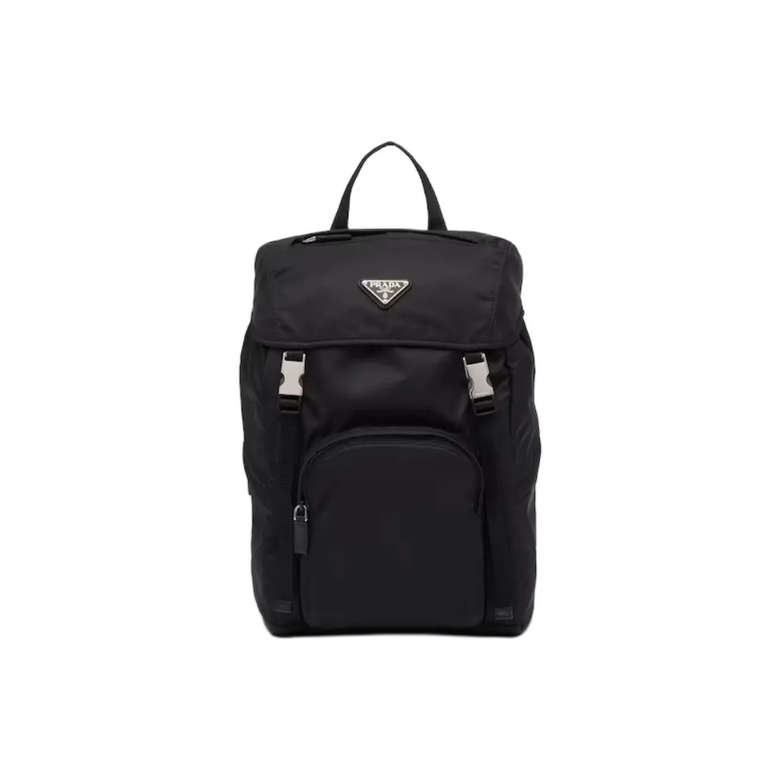 PRADA Leather, Nylon Backpack Unisex Black