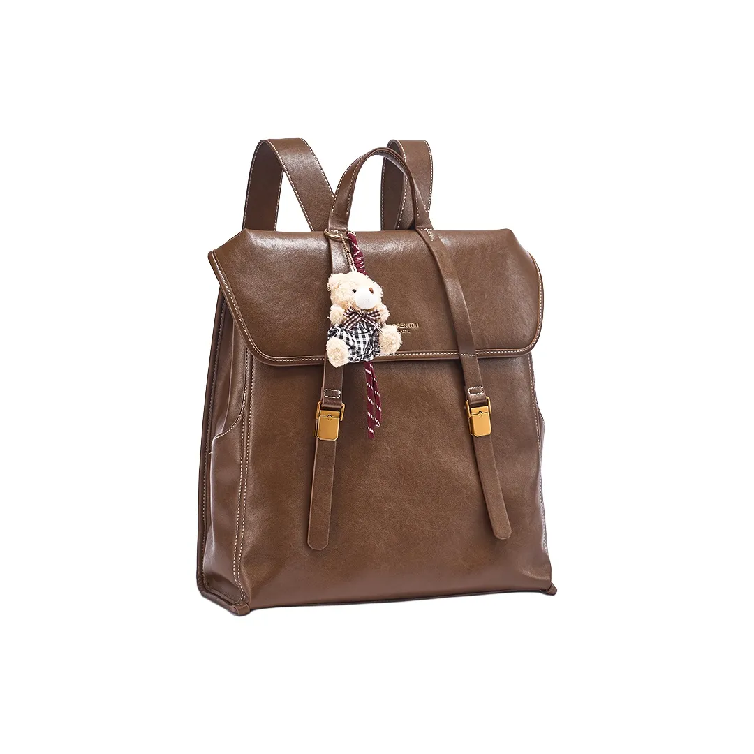 Old Man's Head Полиуретан Рюкзак Ноутбук Сумка Рюкзак Женские Коричневый