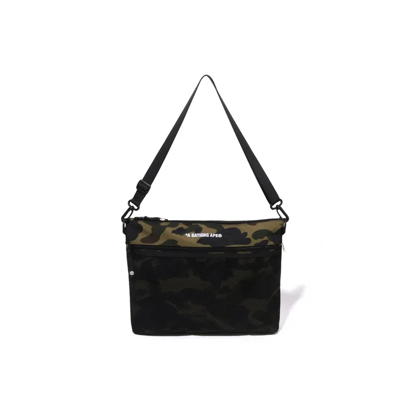 A BATHING APE Ткань Сумка через плечо Мужская Зеленая Желтая
