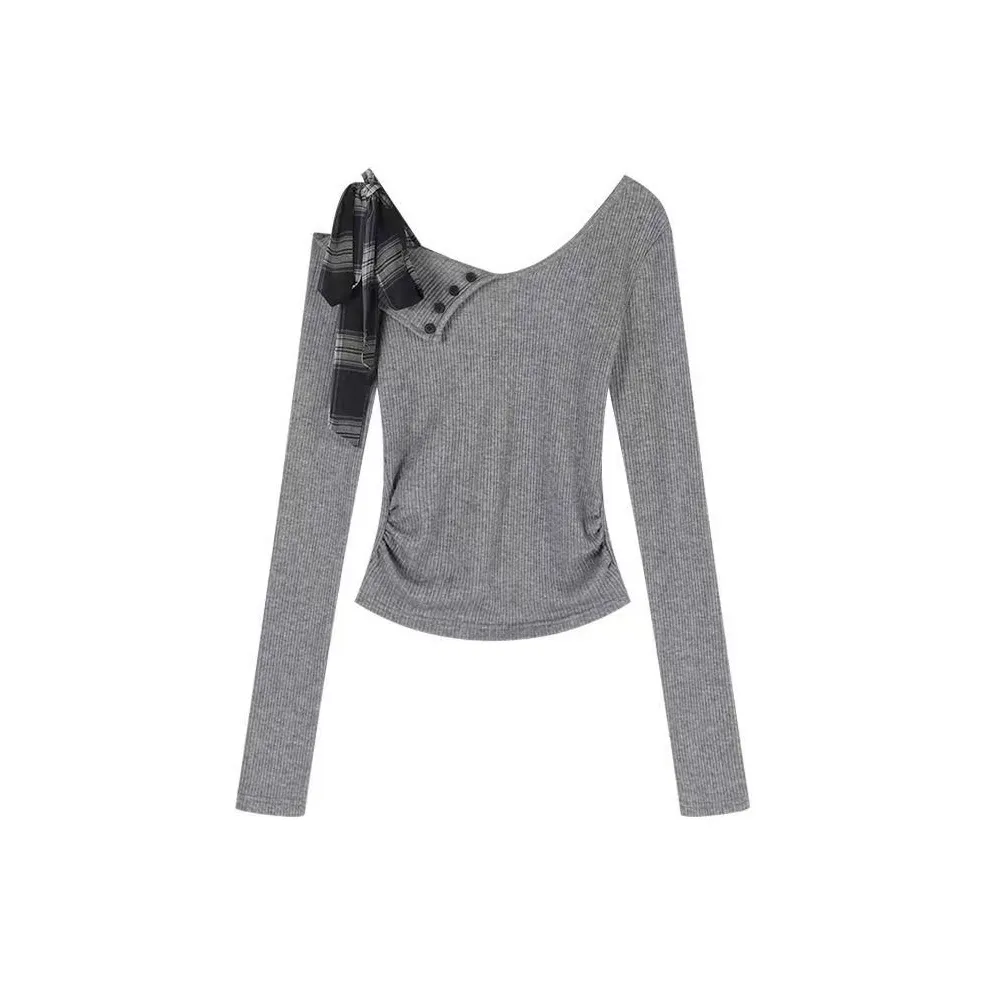 MOONCORE Длинный рукав Т-рубашка Женская