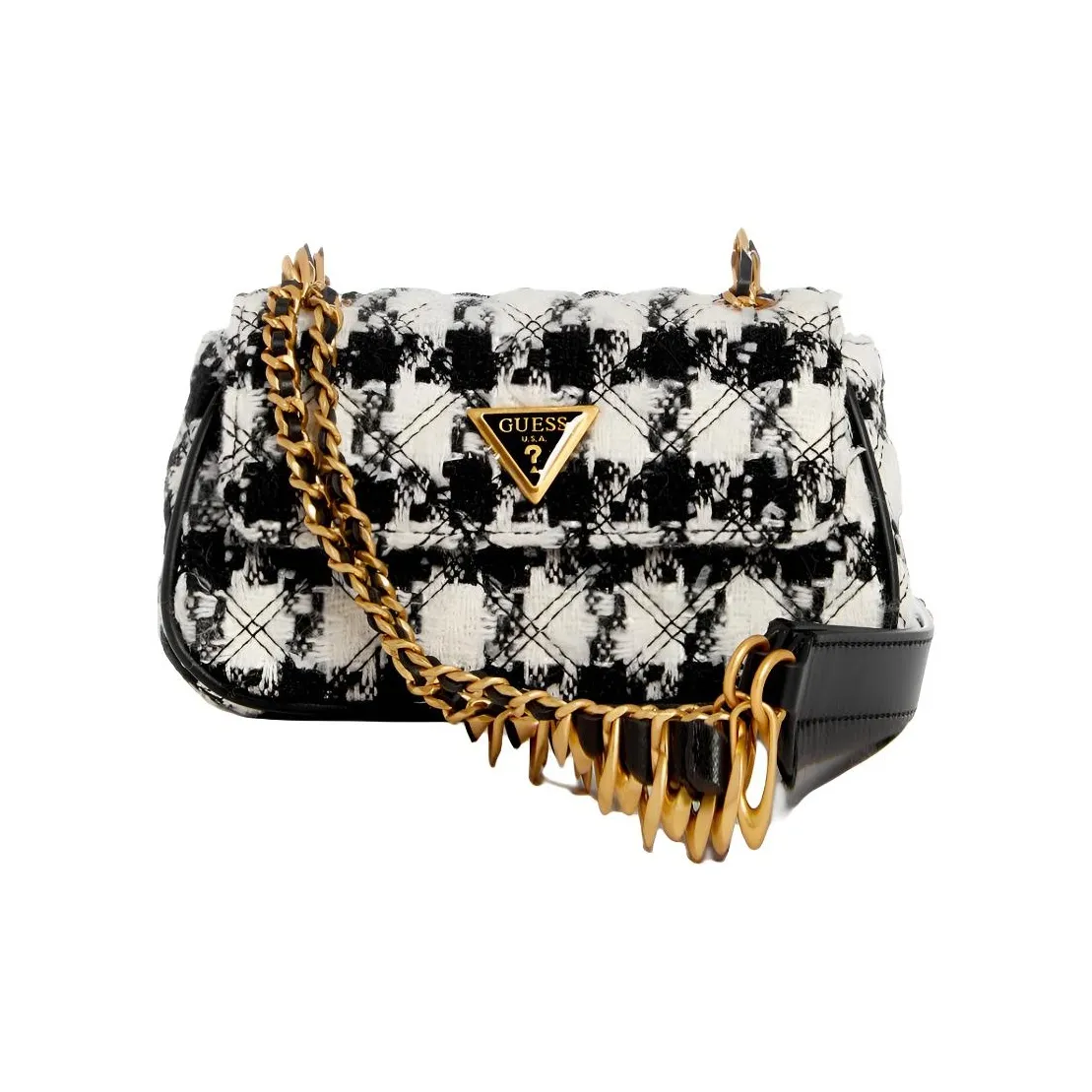 GUESS Fabric Shoulder Bag Women's Black