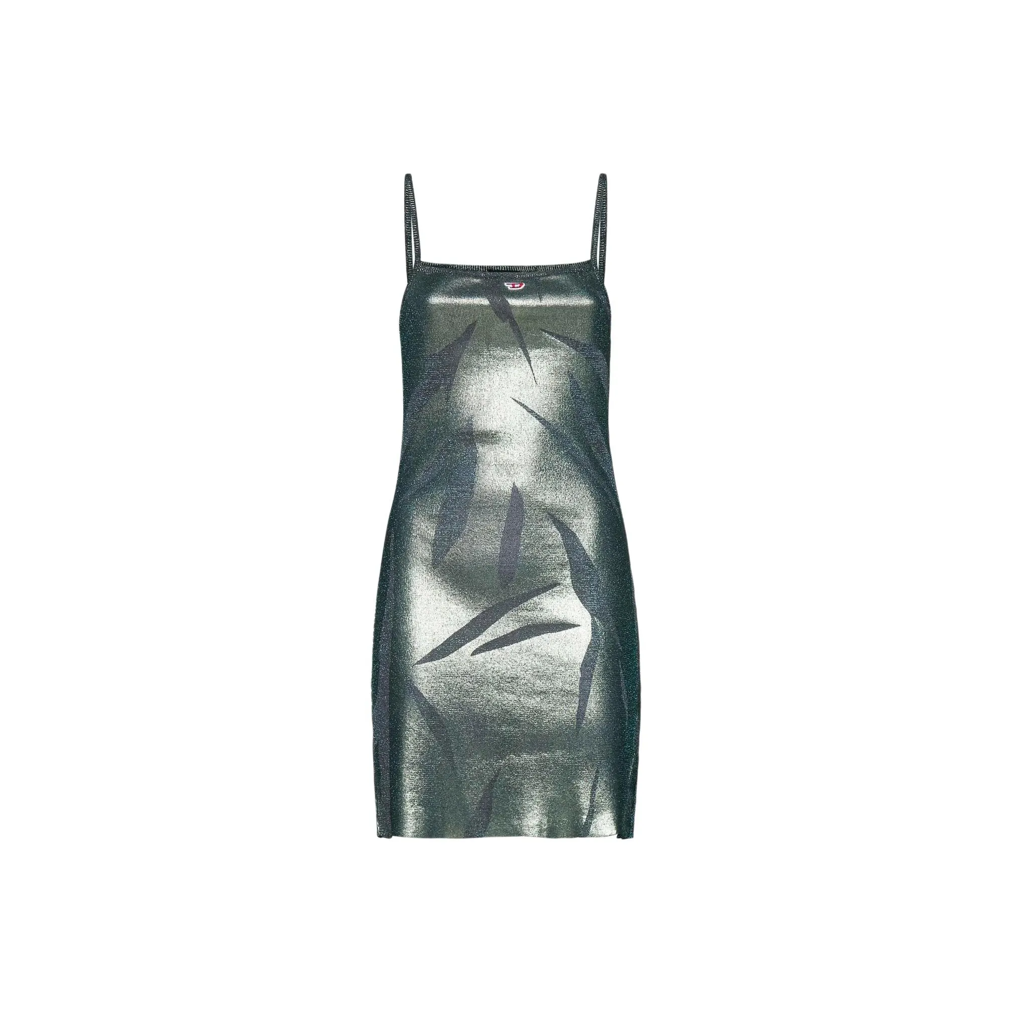 DIESEL Metallic Effect Sleeveless Mini Dress