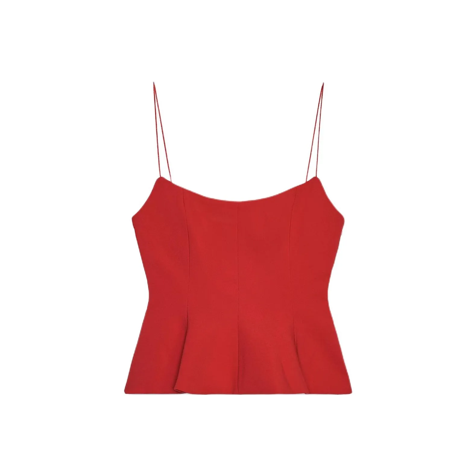 ZARA Темно-красный Женский Топ