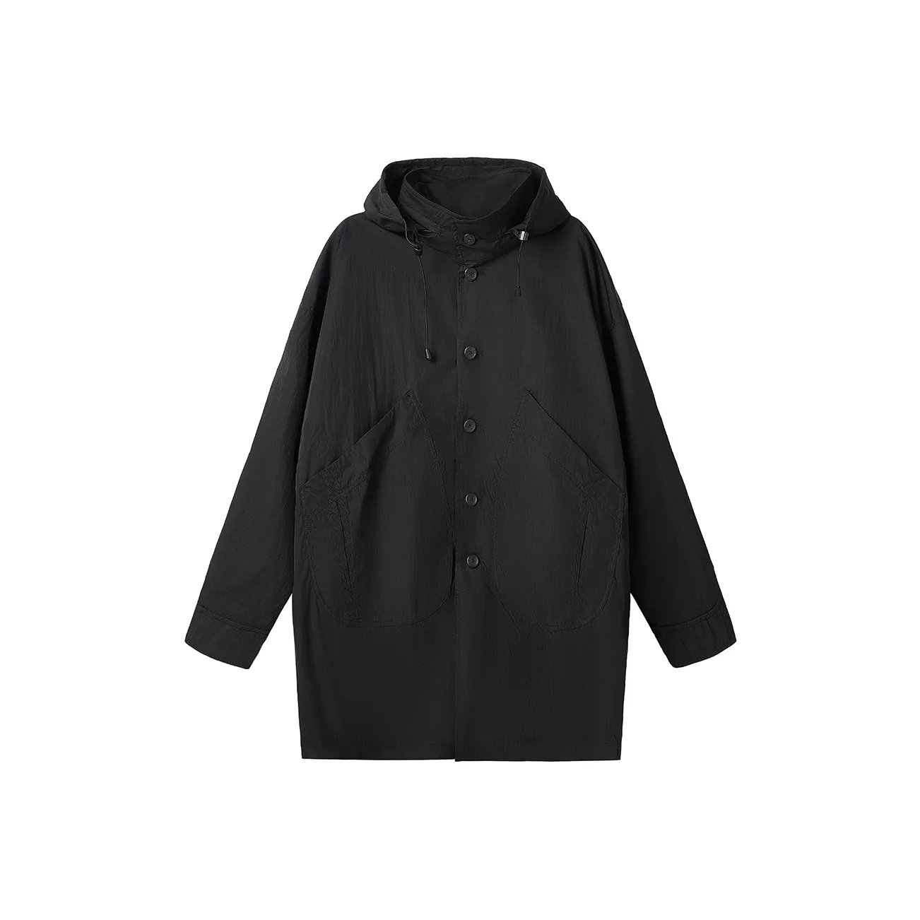 RIVER STONE Черный Унисекс Тренч