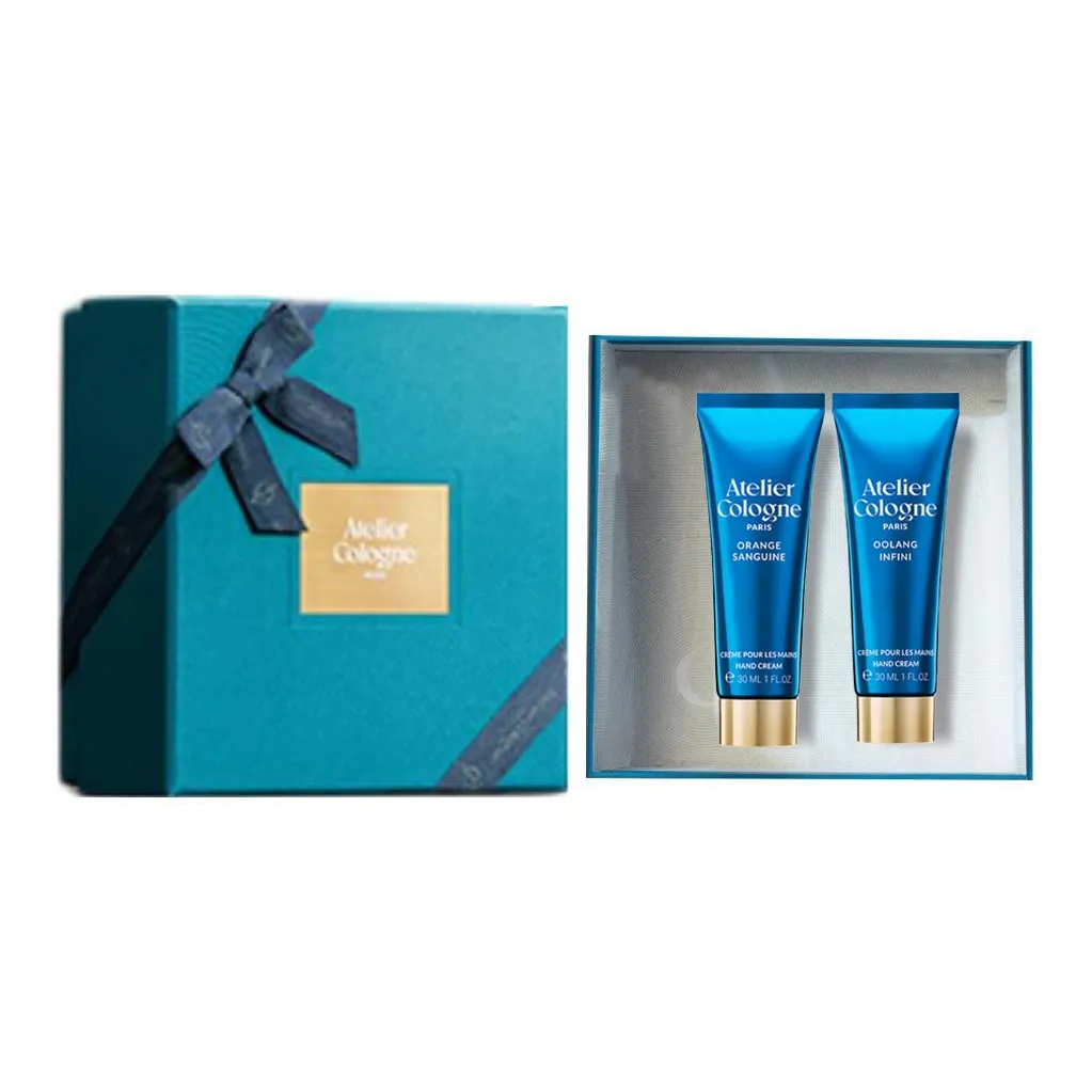 OULONG Red sunset Апельсин Radiant Подарочная коробка Крем для рук Ароматический Увлажняющий Hydrating 30мл+30мл Лимон Чай