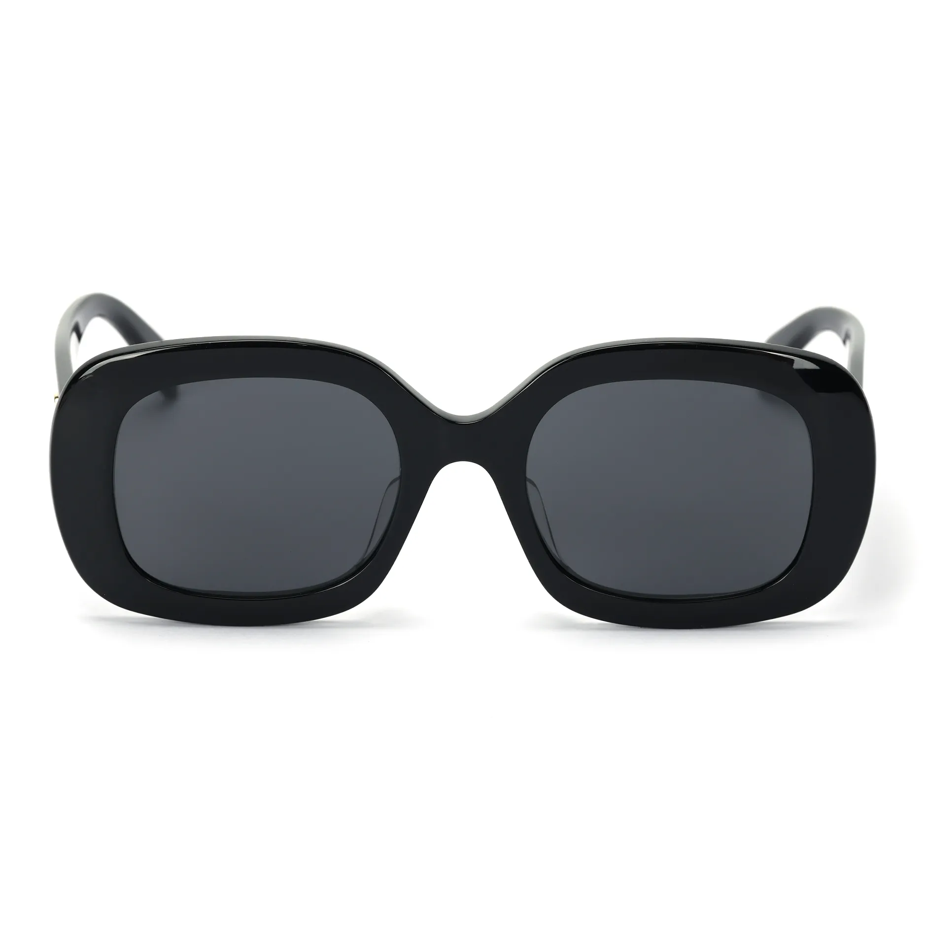 Celine Нерегулярная форма Солнцезащитные очки Женские Черный