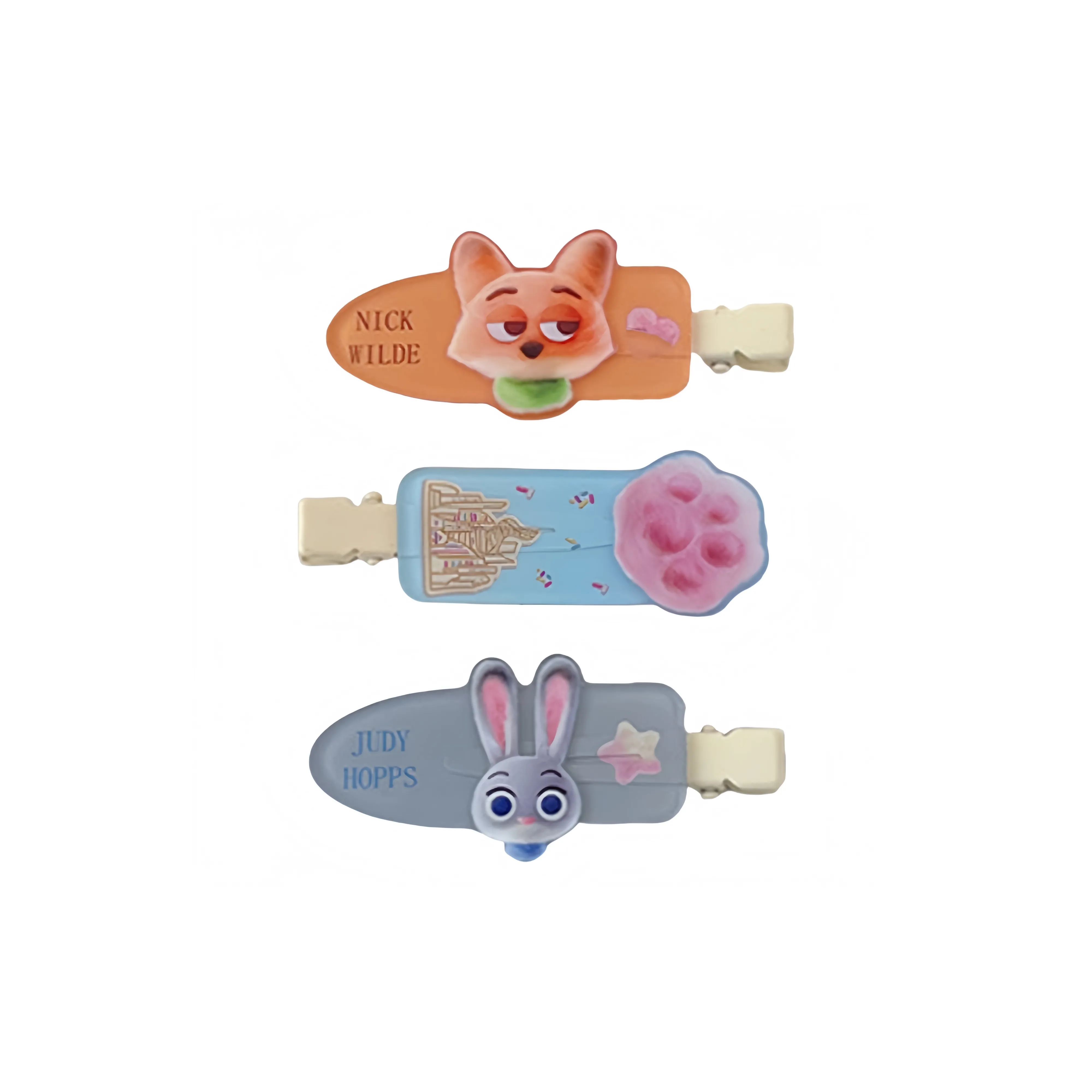 Disney Zootopia Series Акриловые заколки для волос Женские