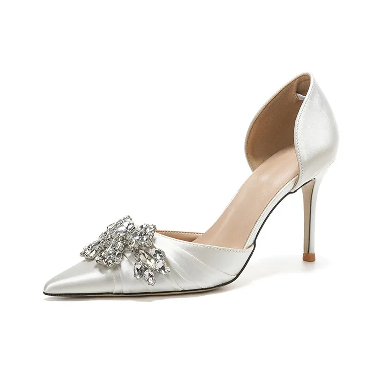 TADSW Узкий каблук Высокие каблуки Женские Белые