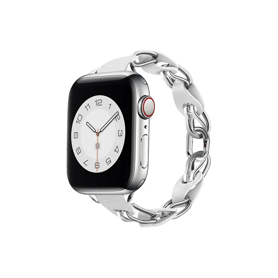 TooGowa Ремешок Apple Совместимость Металл Кожа Материал