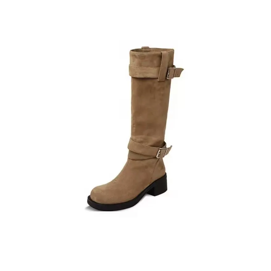 Betu Женские сапоги на высоком каблуке цвета хаки