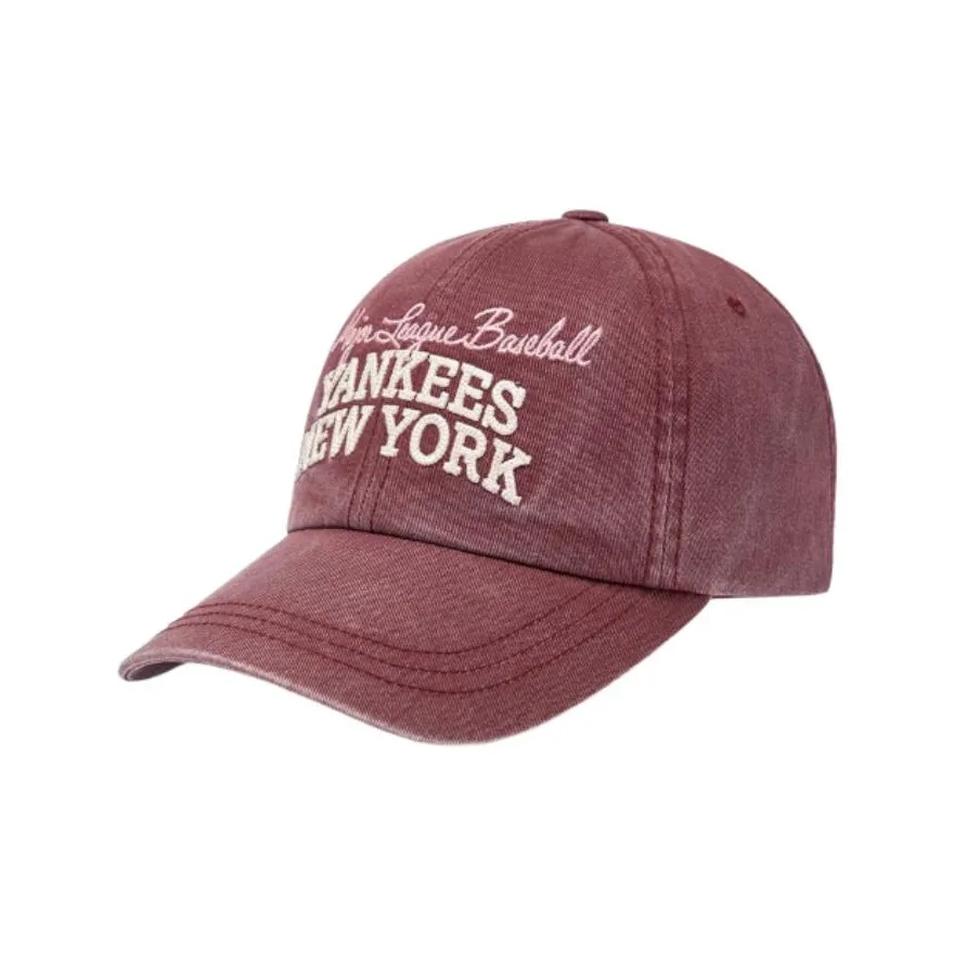MLB Хлопковые кепки унисекс бордового цвета