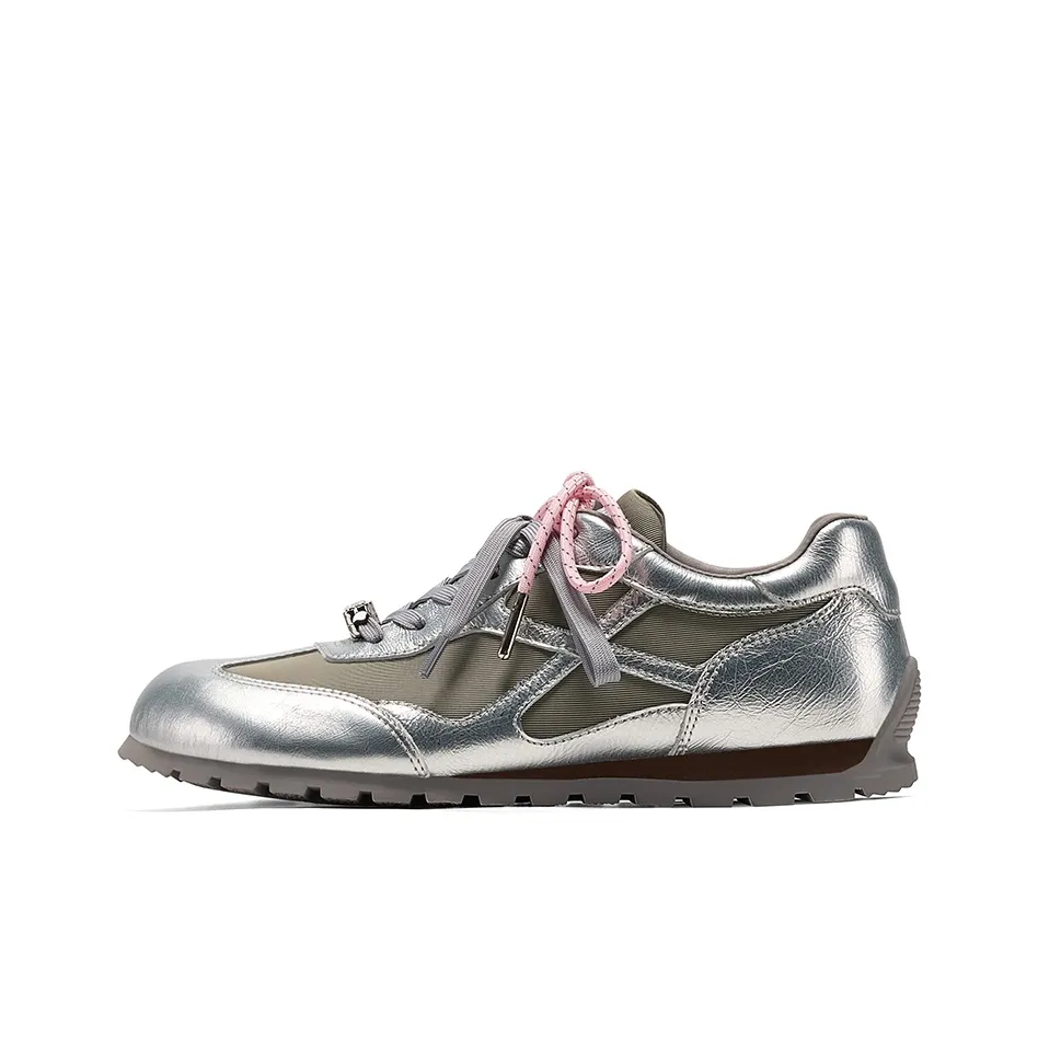 GG CC На открытом воздухе Cortez Обувь Низкий Топ Платформа T Голова Немецкие армейские кроссовки Кэжуал Женские Серебристый