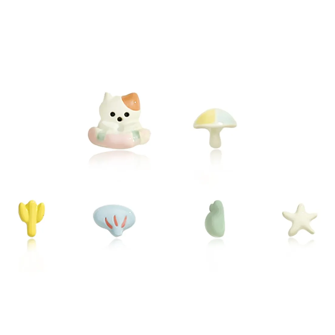 DVNRR Сплав Серьги-гвоздики Женские