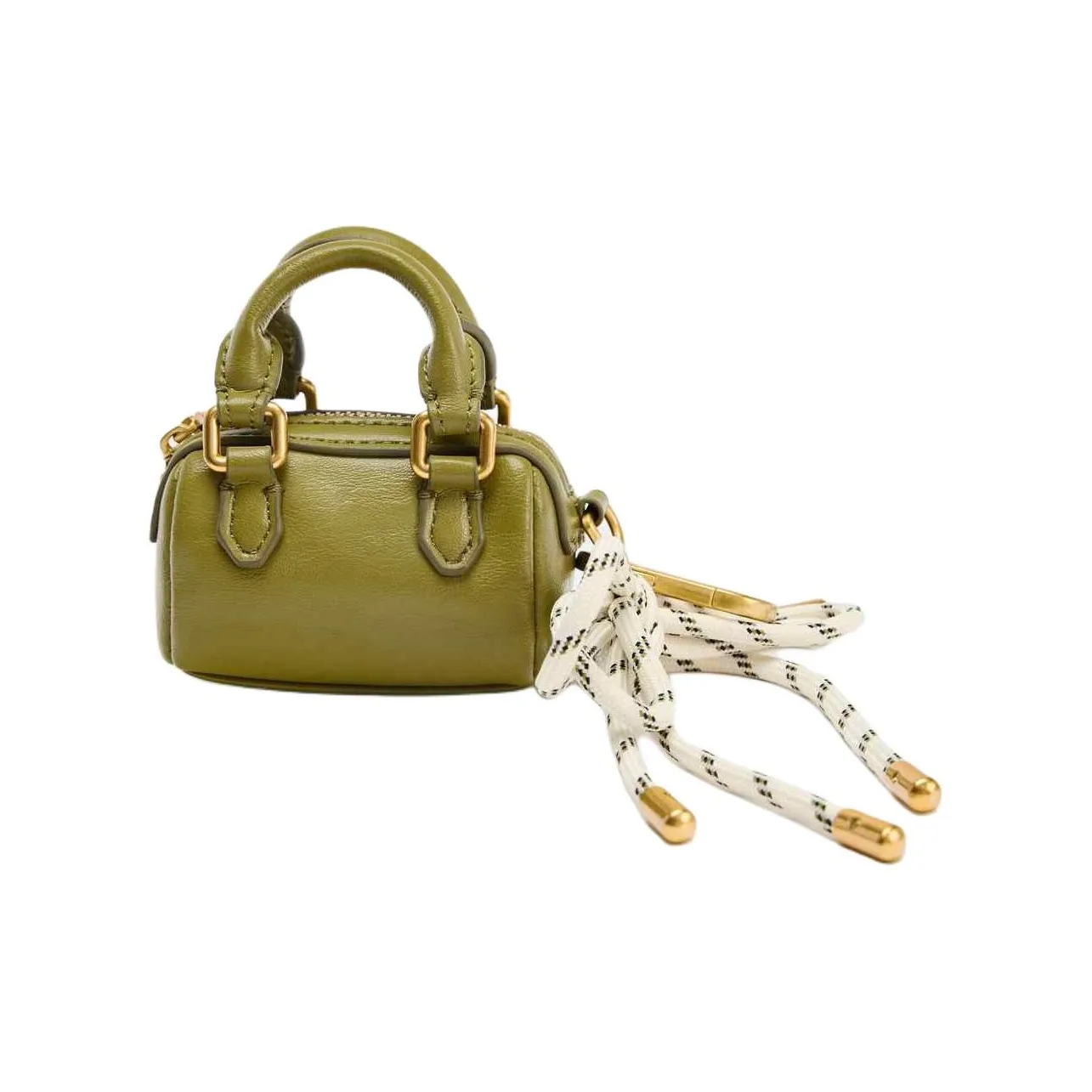 ZARA Сумка из смешанного материала Мини Женская Зеленая