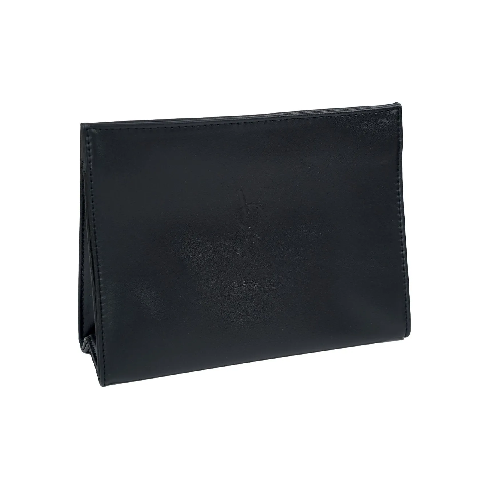 SAINT LAURENT Матовая кожа черный треугольник косметички портативный