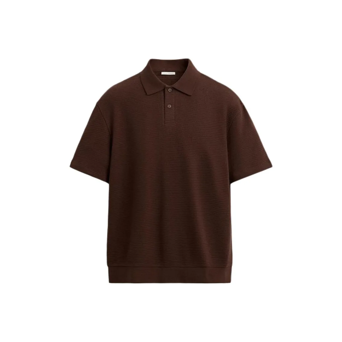 ZARA Темно-красный цвет Мужская поло