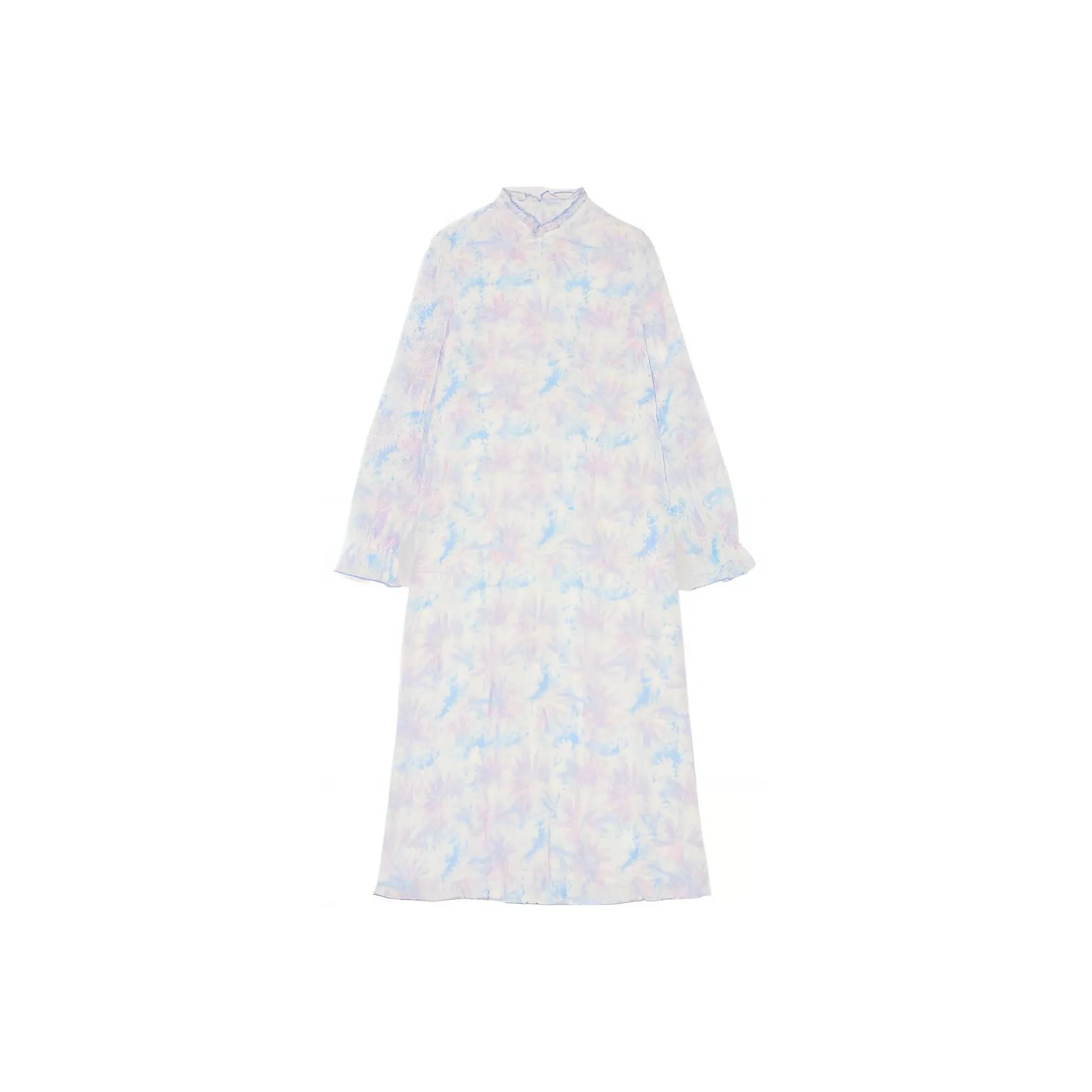 GANNI Long Sleeved Dresses Women's Blue Purple