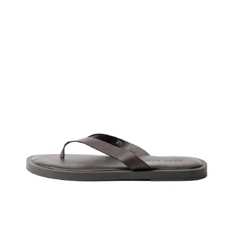 ZARA Устойчивые к истиранию Шлепанцы Мужские Темно-красный Цвет