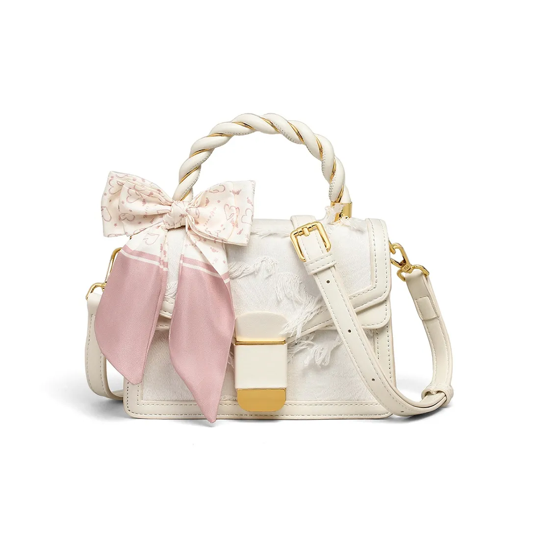 Crtnzo Kroez Ткань Сумка Стандартная Женская Белая