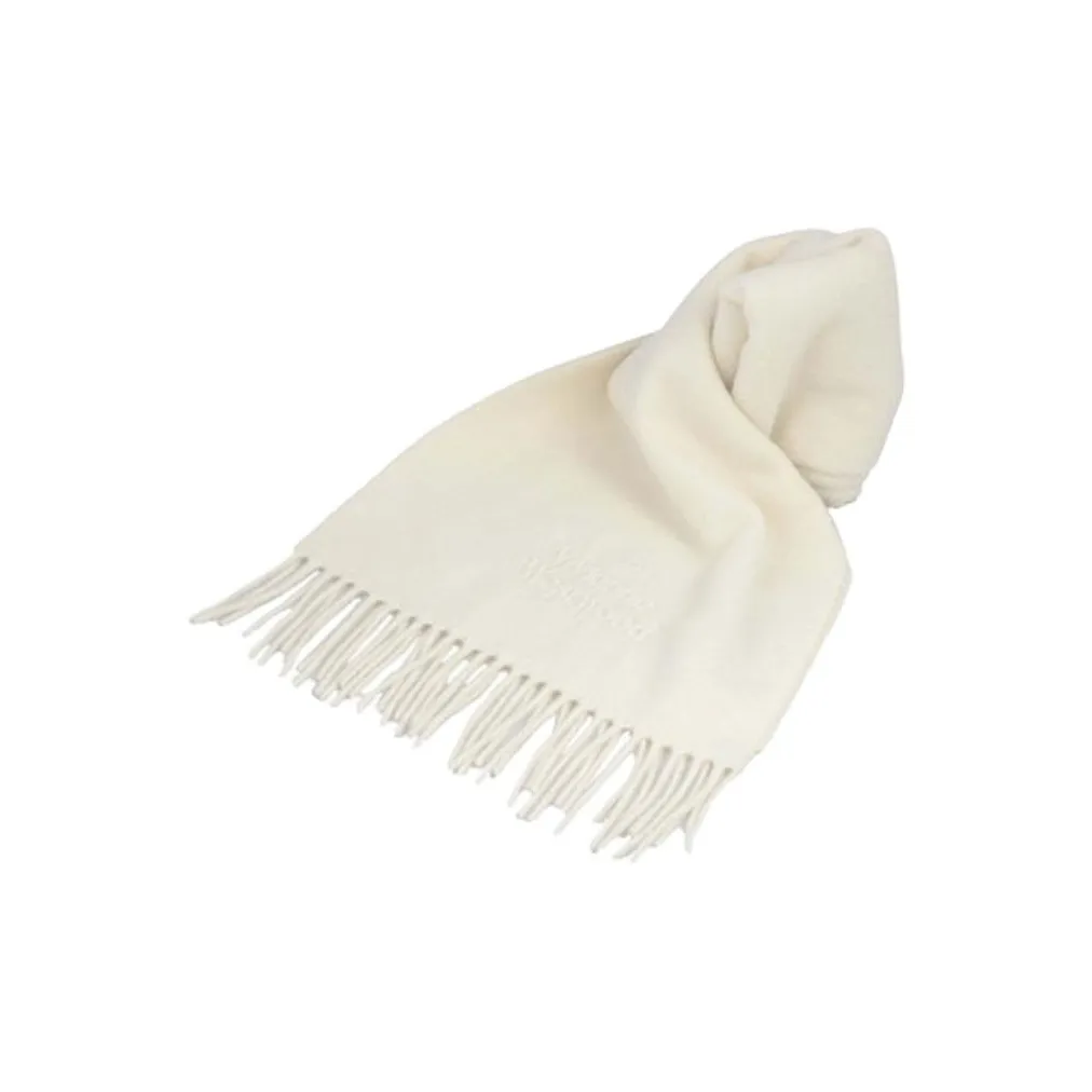Vivienne Westwood Wool Knit Scarves Unisex White