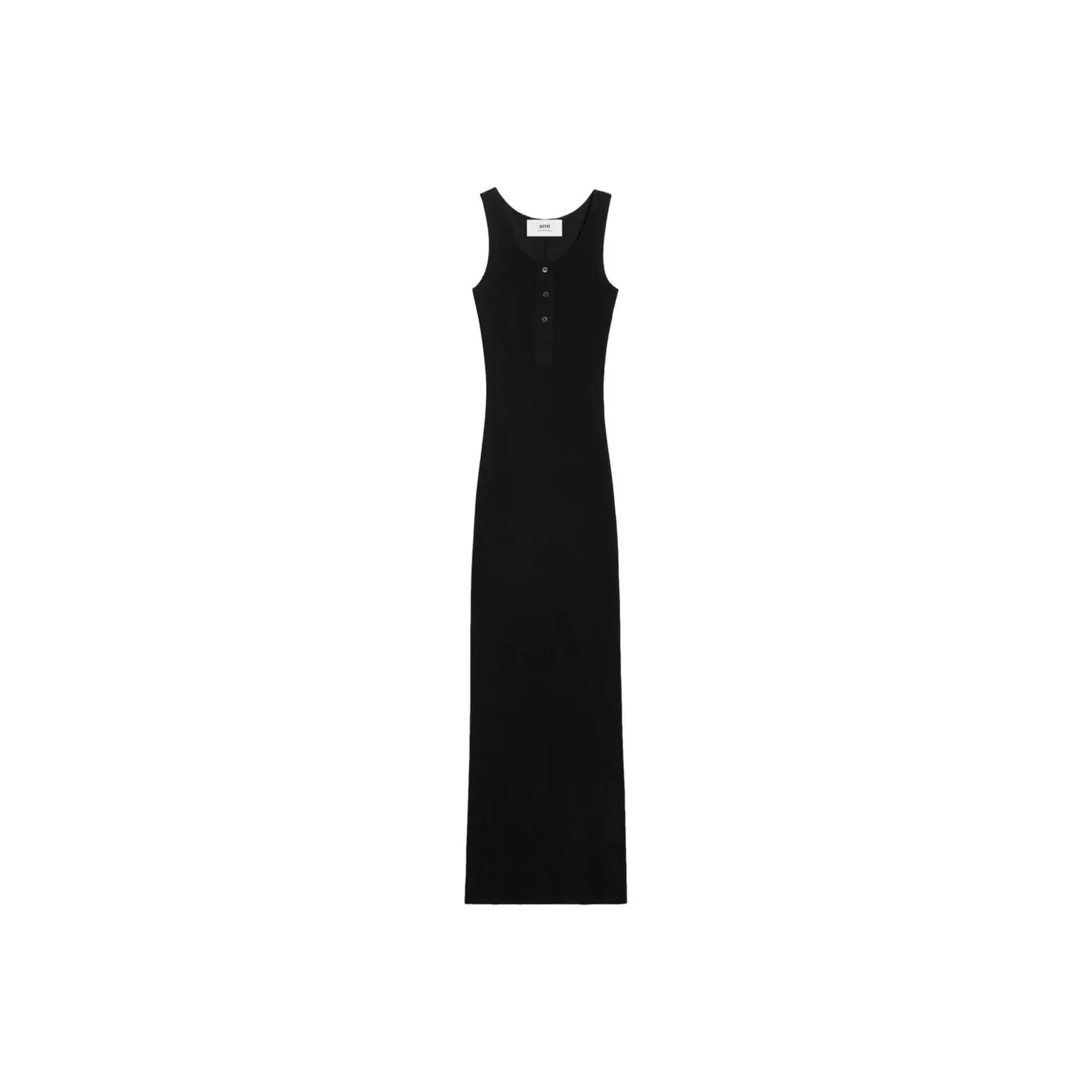 Ami Paris Ribbed Sleeveless Dress