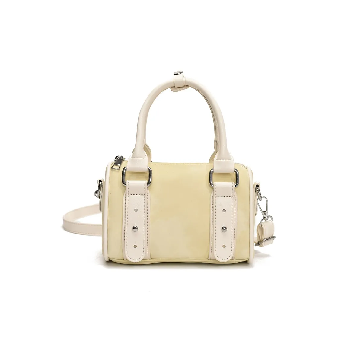 OKEKE ПУ (полиуретан) Bowling Bag Сумка Стандартная Женская Желтая Черная Синяя Розовая