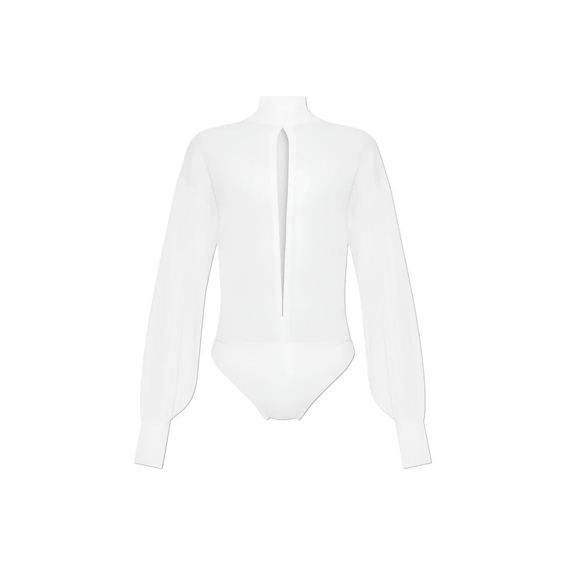 Alaïa Long Sleeved Fine Knitted Bodysuit