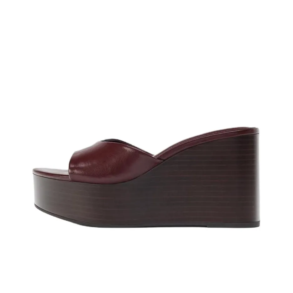 ZARA Слипоны Женские Темно-Красный Цвет