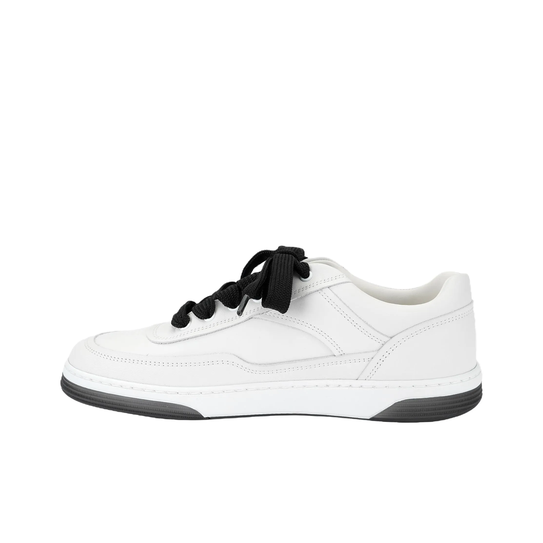 CHANEL 24P Low Top Skateboard Shoes Unisex White
