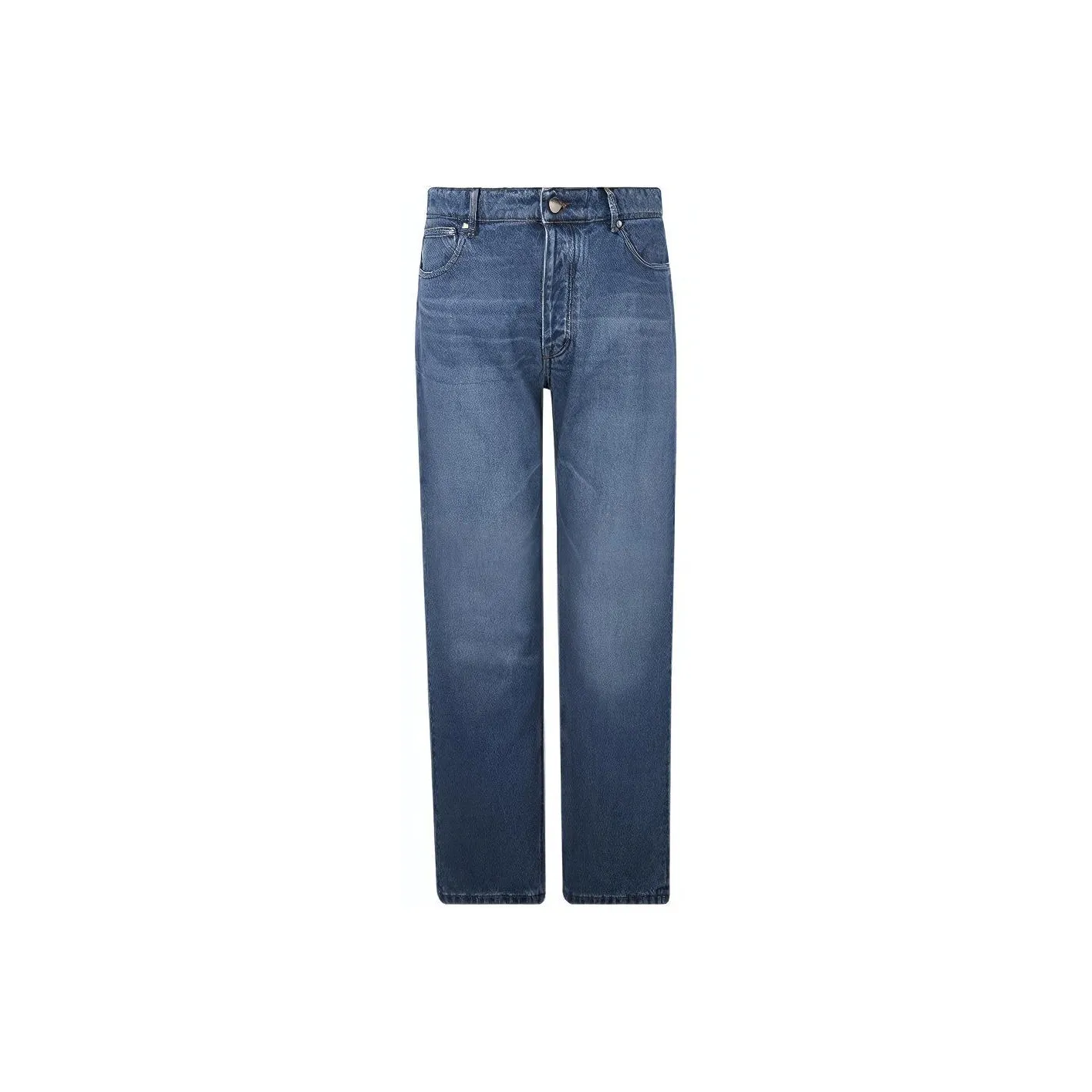 Ami Paris Straight Leg Mid Wash Jeans