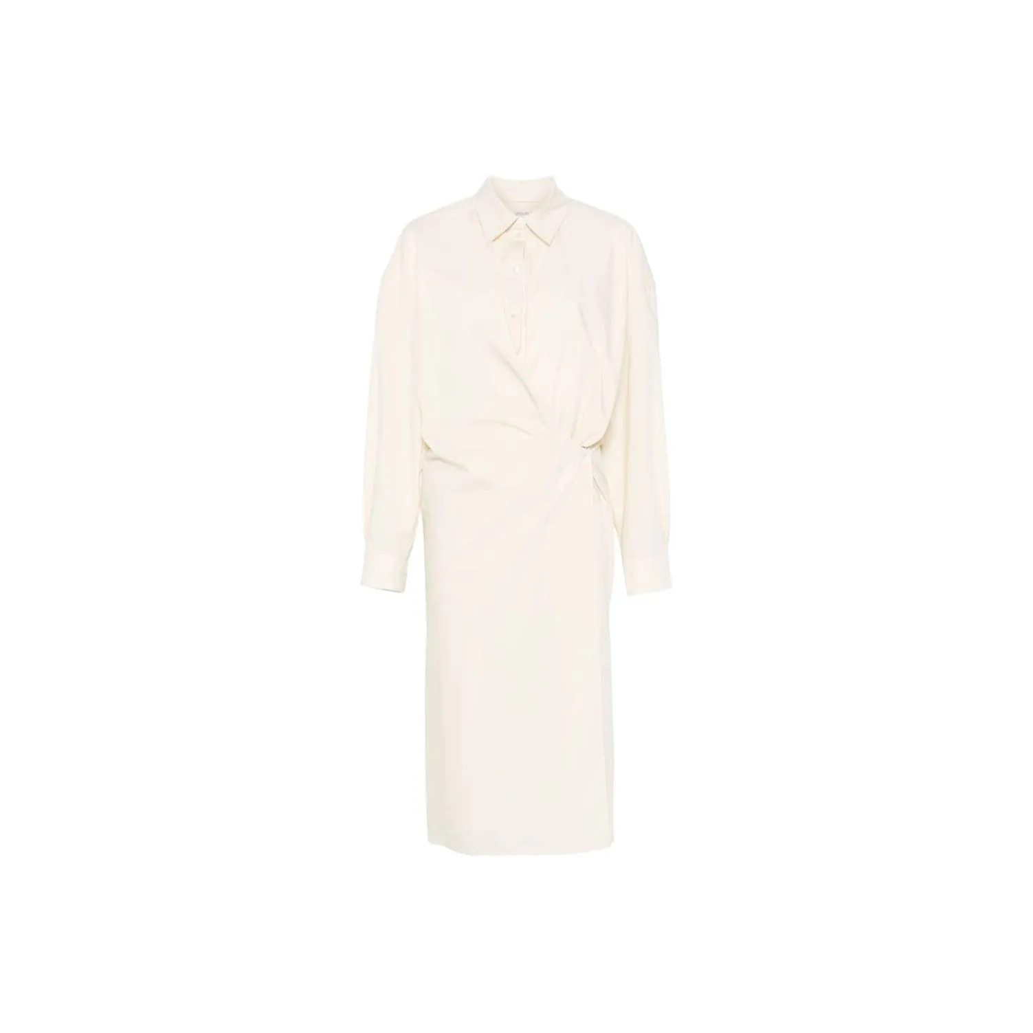 Lemaire Long Sleeved Twisted Midi Dress