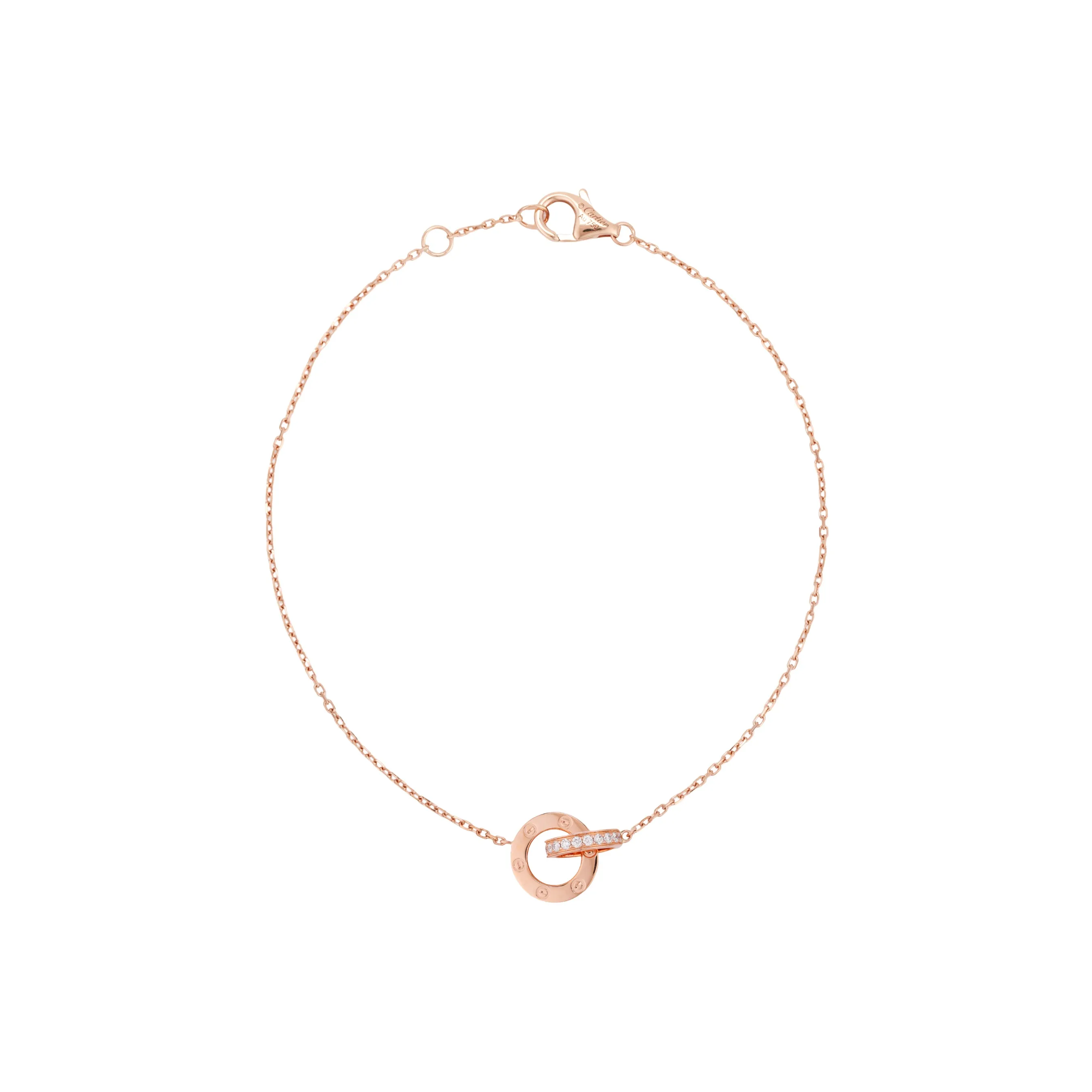 CARTIER Diamond 18K Gold 18K Rose Gold 18K White Gold Bracelets Women's Multicolor