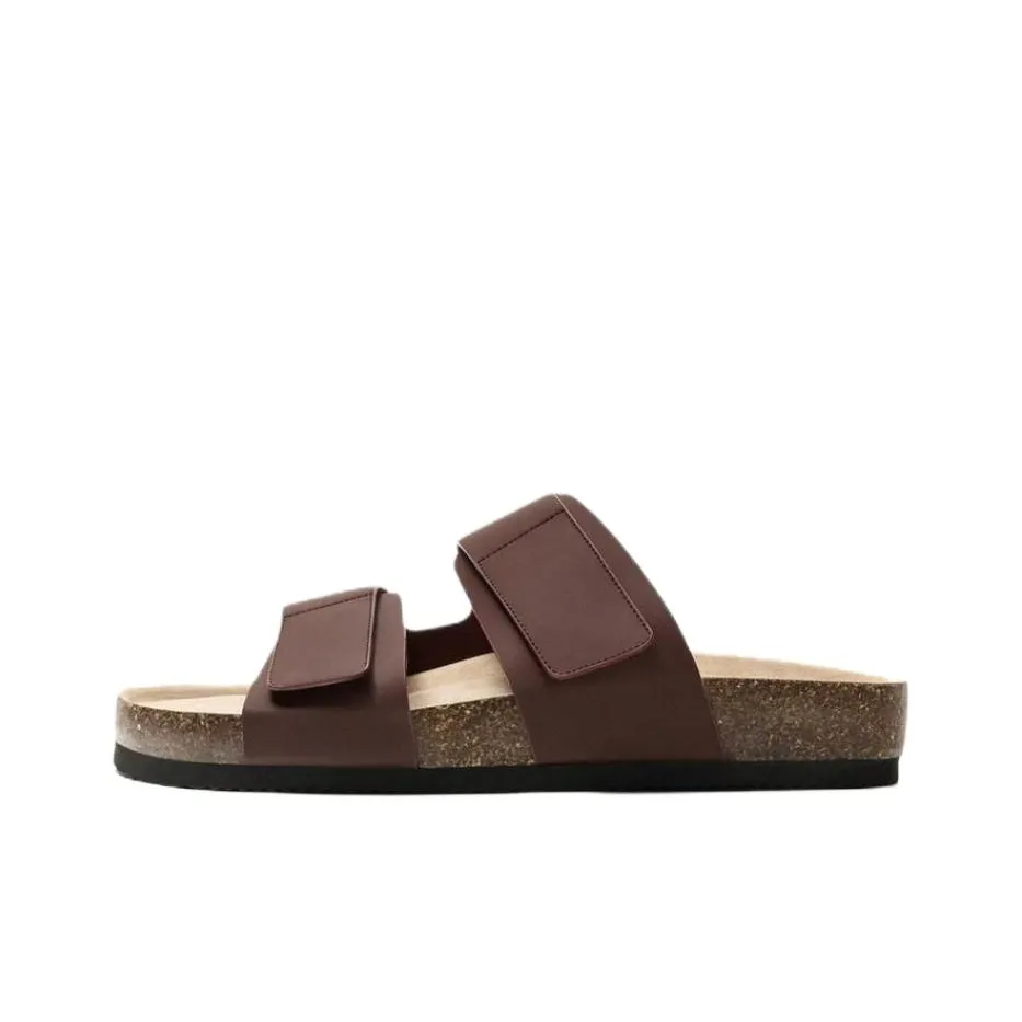 ZARA ЭВА Слипоны Мужской Темно-Красный Цвет