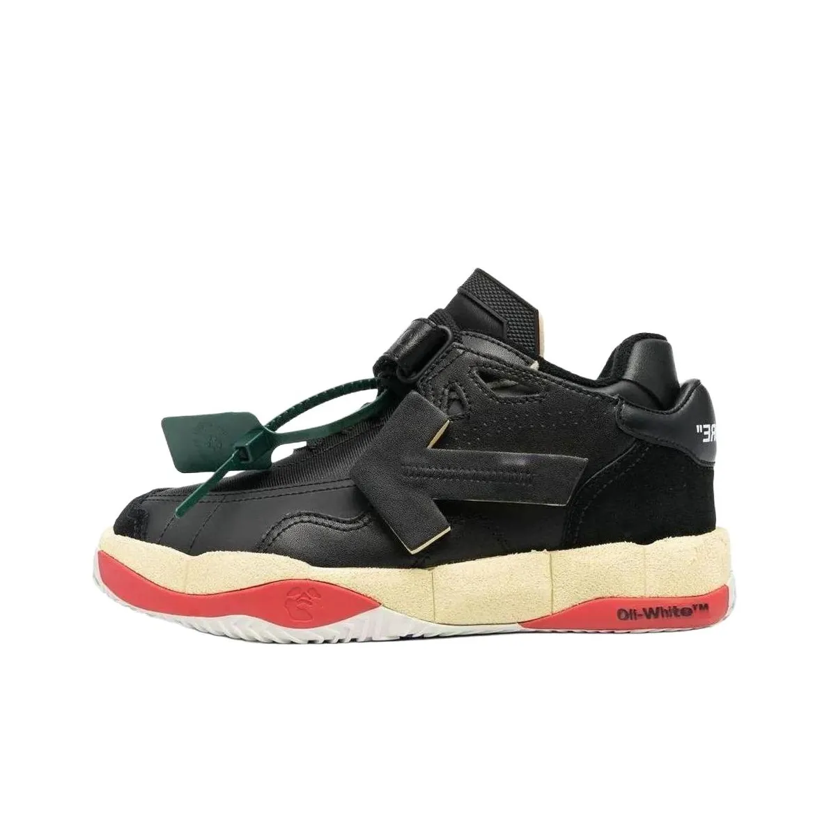 OFF WHITE Low Top Puzzle Couture Black Red