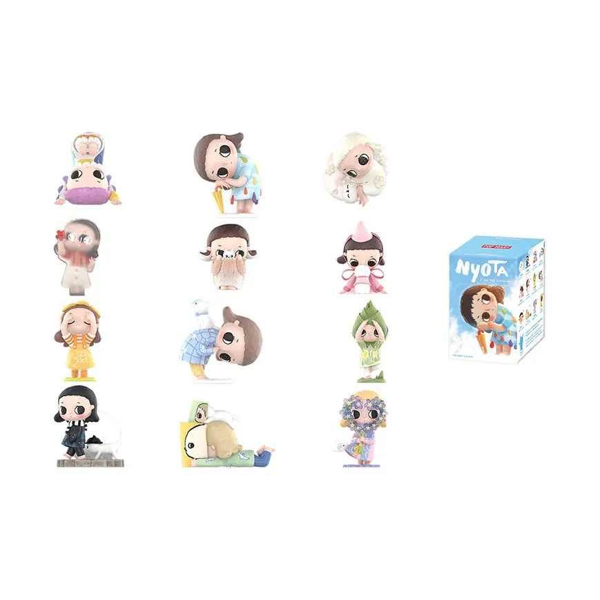 POP MART Коллаборация Edición Nyota Все Сезон Хронологический Коллекция Орнамент Слепые Коробки Один Mystery Коробка Целая Коробка 12 шт