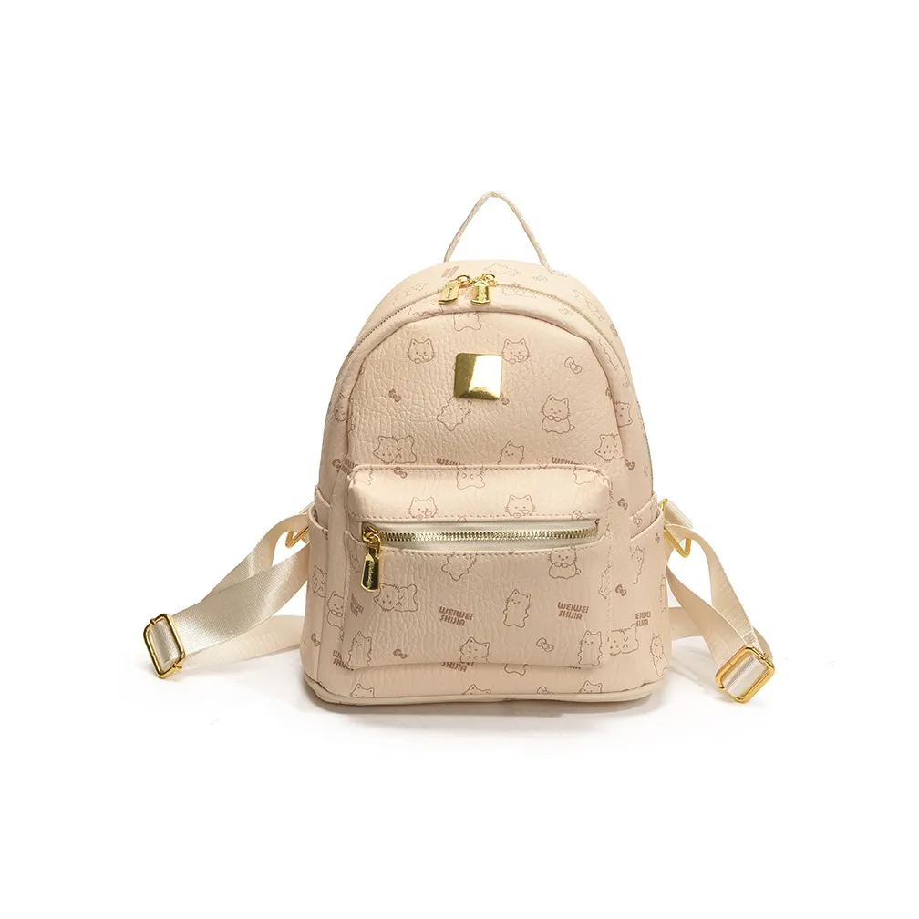 RIVMIND ПУ (полиуретан) Рюкзак Женский Белый Черный Розовый Коричневый