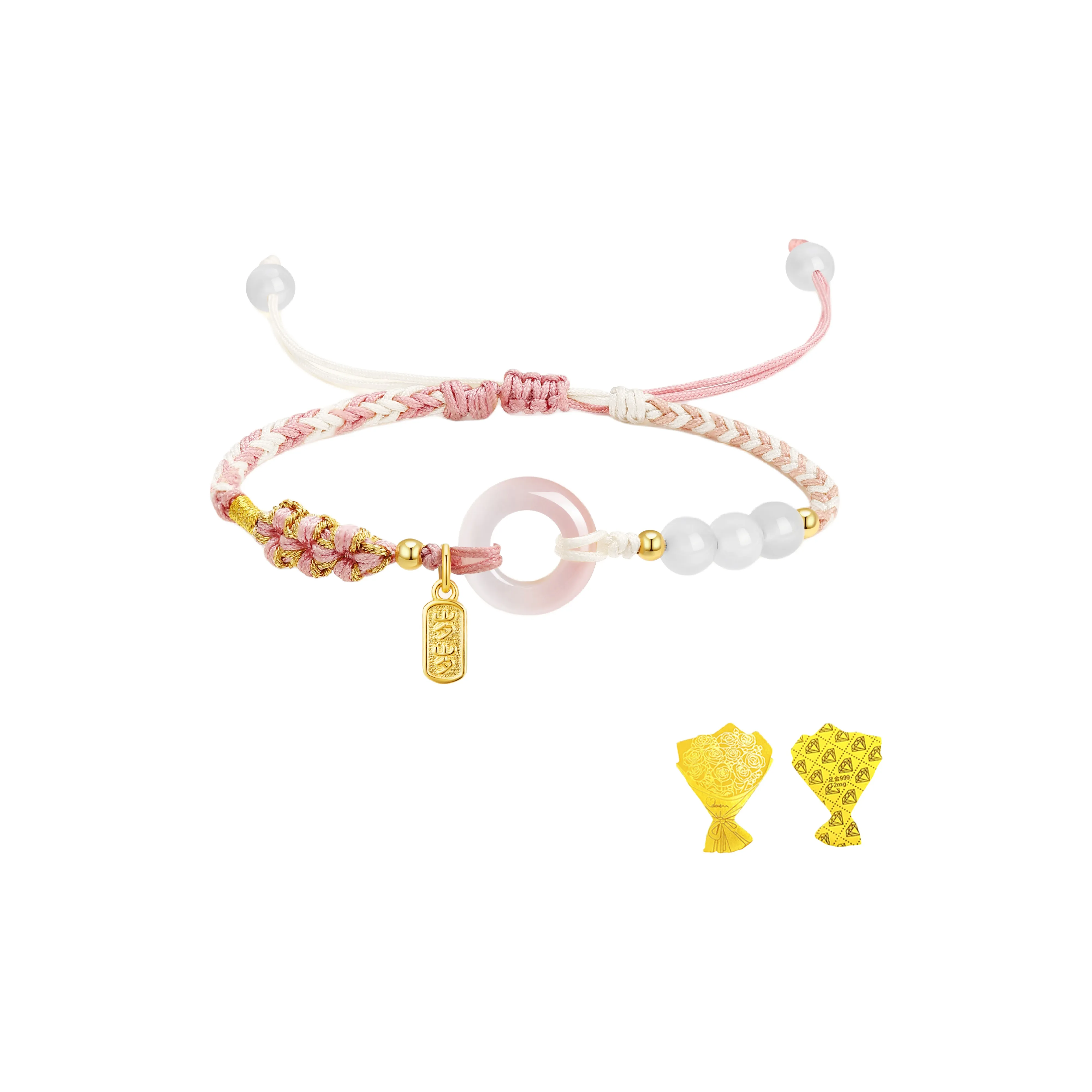 Central Fashion Natural Chalcedony Jade Bracelets Unisex