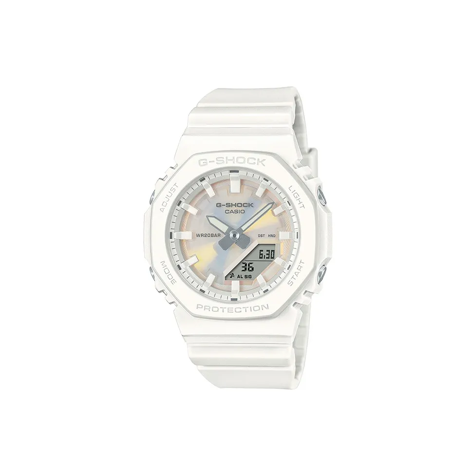 CASIO GMA P2100 Collection Кварцевый механизм Смольный ремешок Часы для женщин Фиолетовый циферблат часов