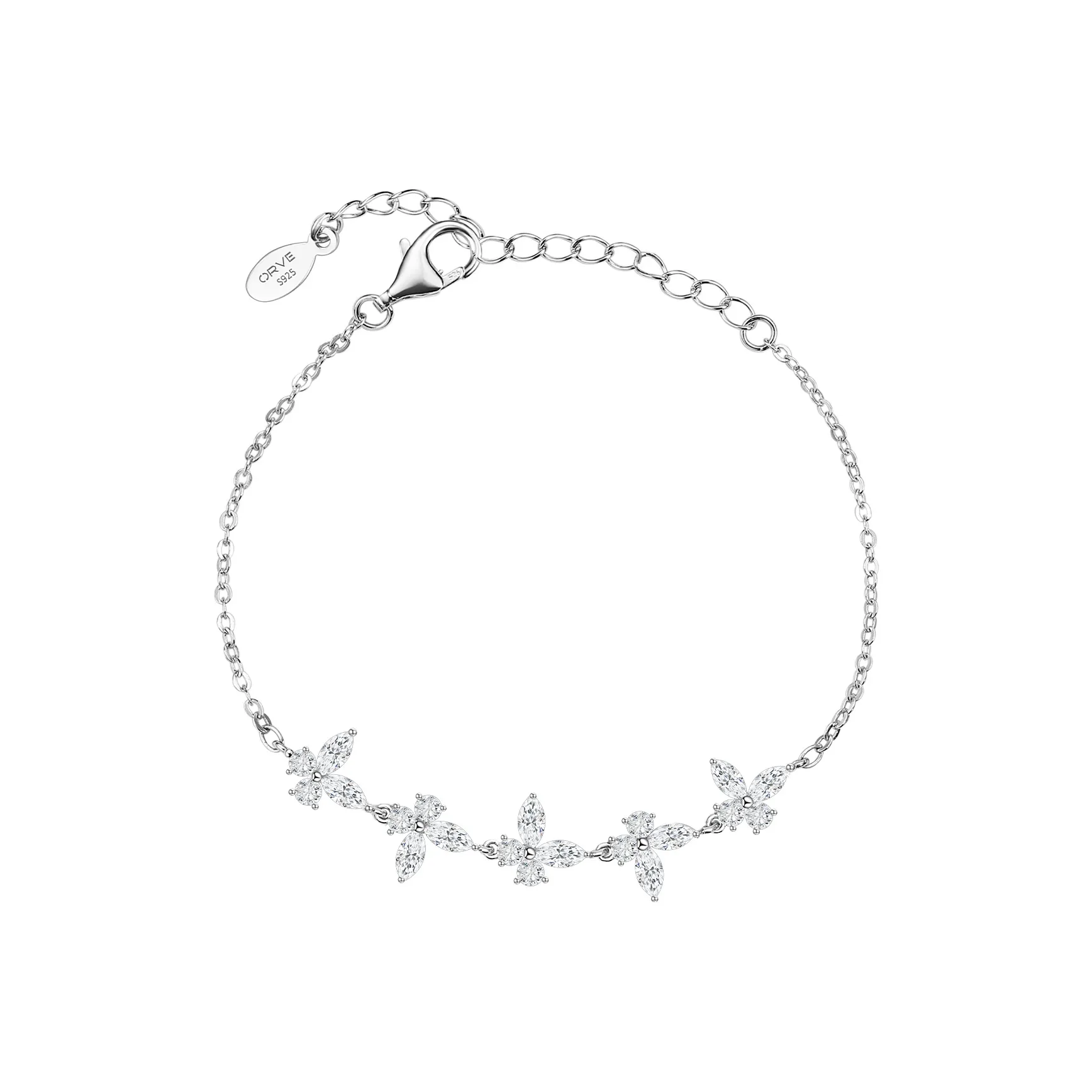 Диснеевские принцессы Медные браслеты Женские Серебряные