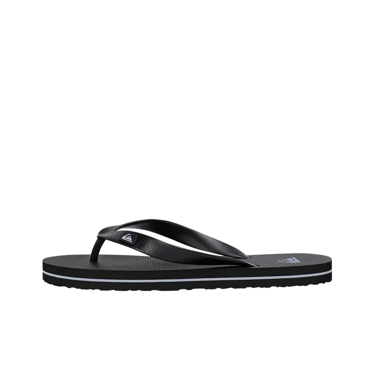 Quiksilver EVA Устойчивые к истиранию Шлепанцы Мужские Черные