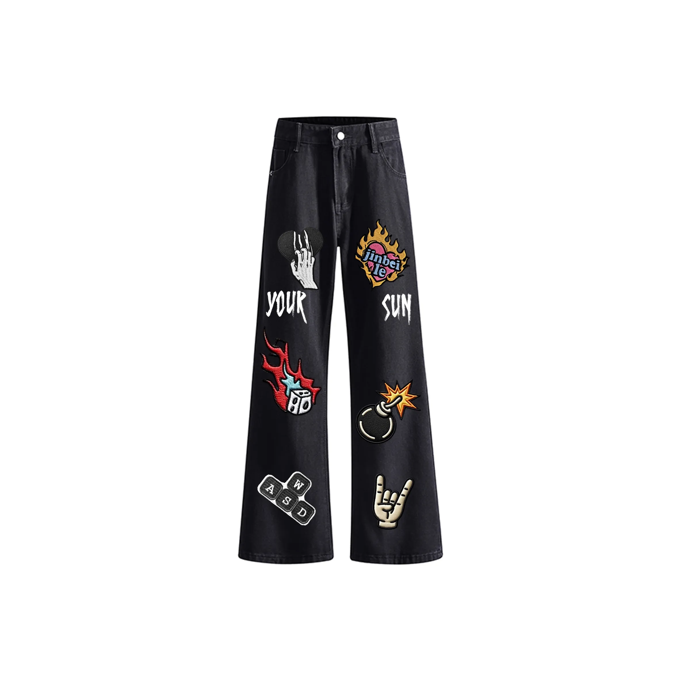 Удобный и освежающий джинсы унисекс