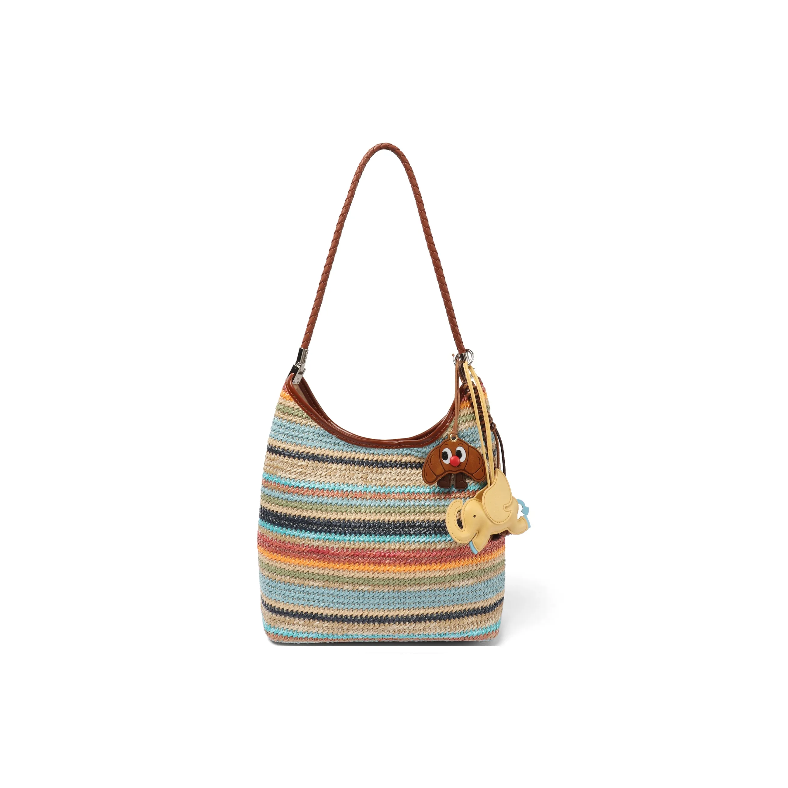 MZ HOUGE Плетеная сумка через плечо Стандартная Женская Многоцветная