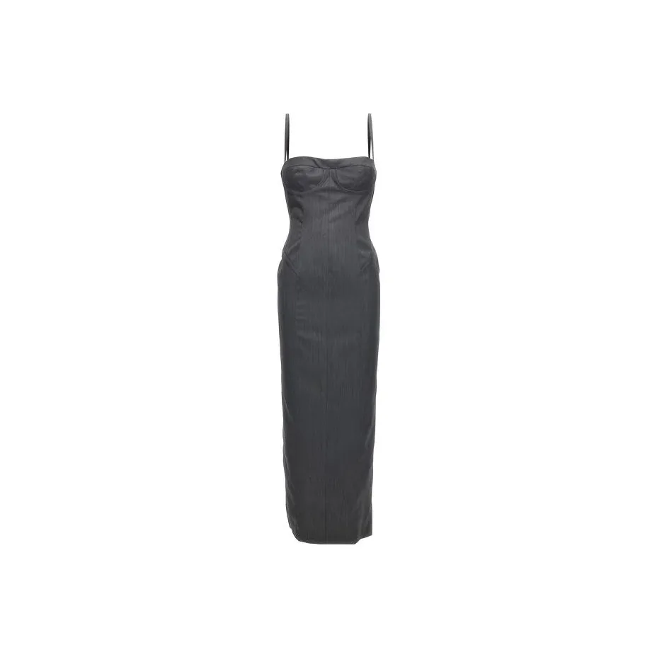 THOM BROWNE Corset-Style Sleeveless Pencil Dress