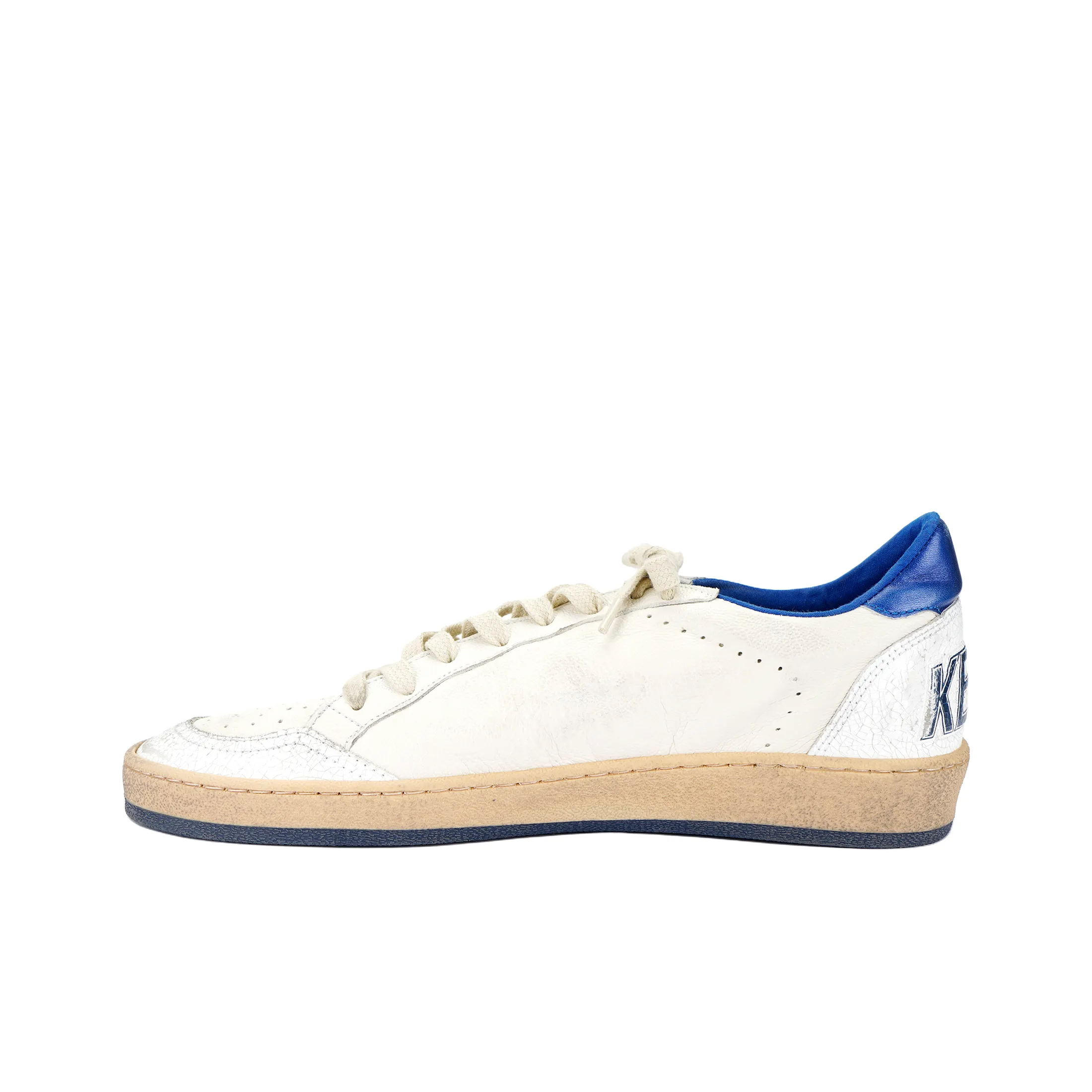 Golden Goose Ball Star Low White Bluette