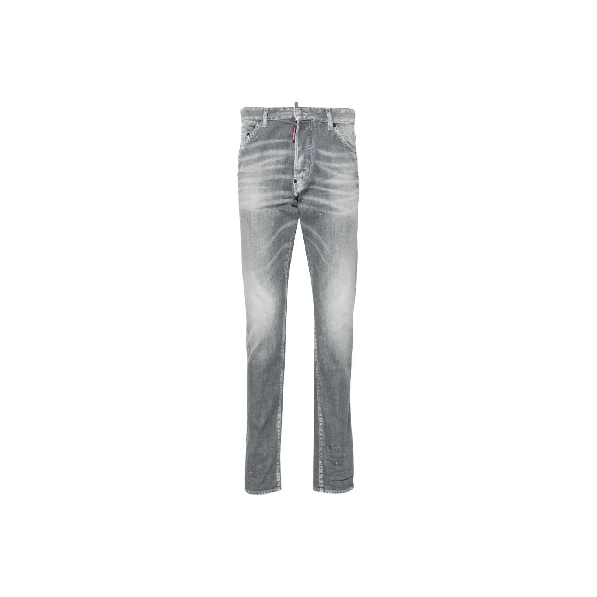 Dsquared2 Logo Patch Distressed Jeans