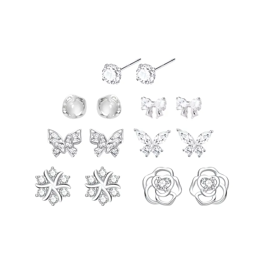 Серьги-гвоздики для ухода за пирсингом уха Barbie женские