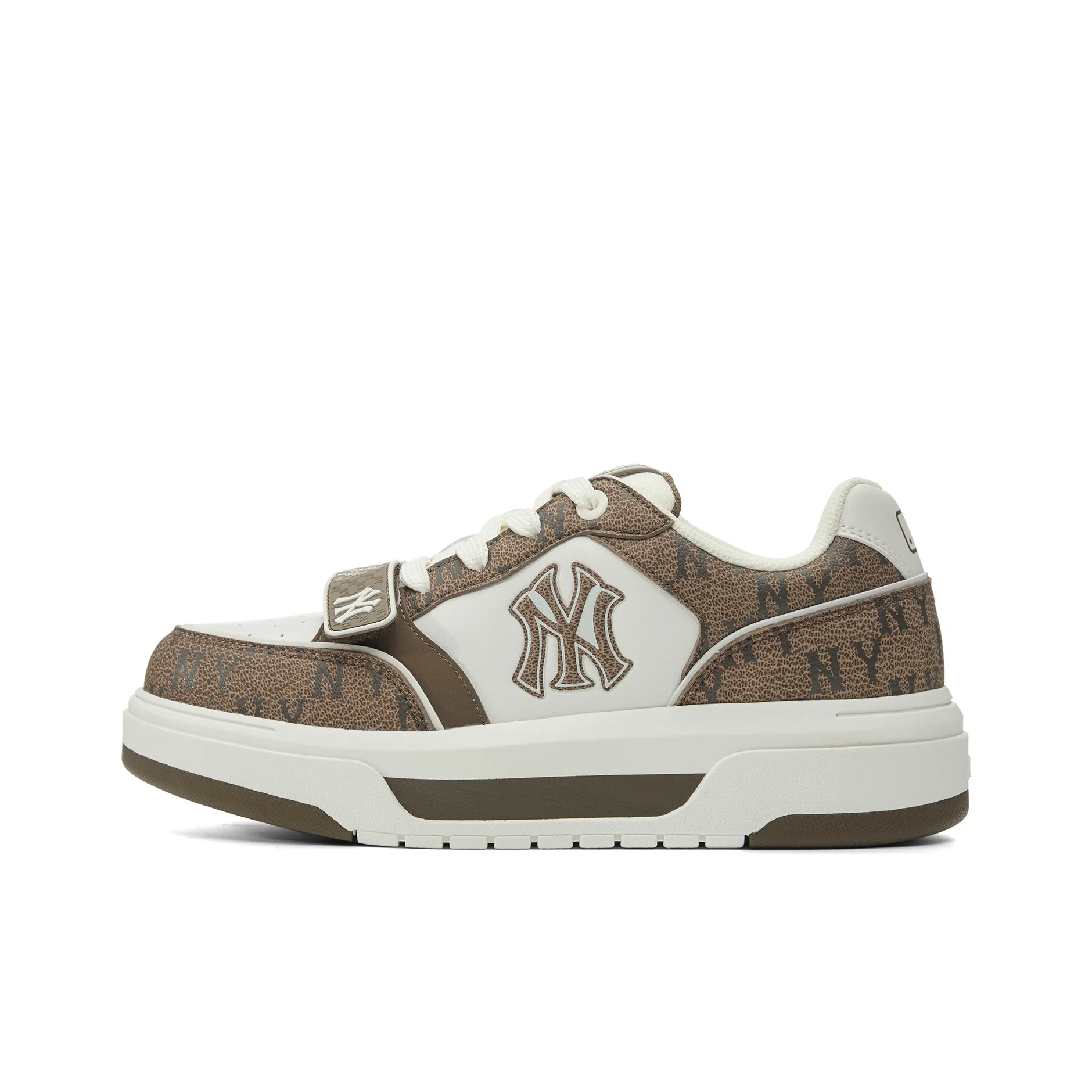 MLB New York Yankees Slip-resistant Abrasion-resistant Low-top Skateboard Shoes Unisex Brown MLB Нью-Йорк Янкис Противоскользящие Устойчивые к истиранию Низкие Кеды для скейтбординга Унисекс Коричневый