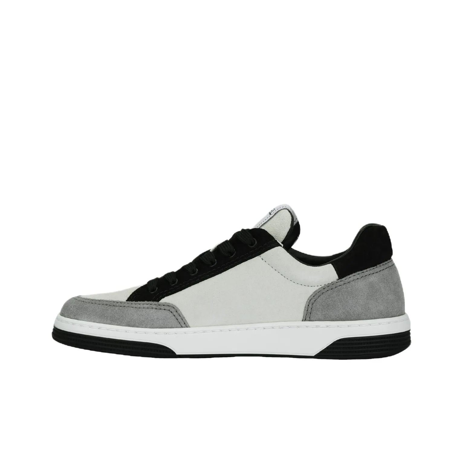 CHANEL Low Top Skateboard Shoes Women's White Gray