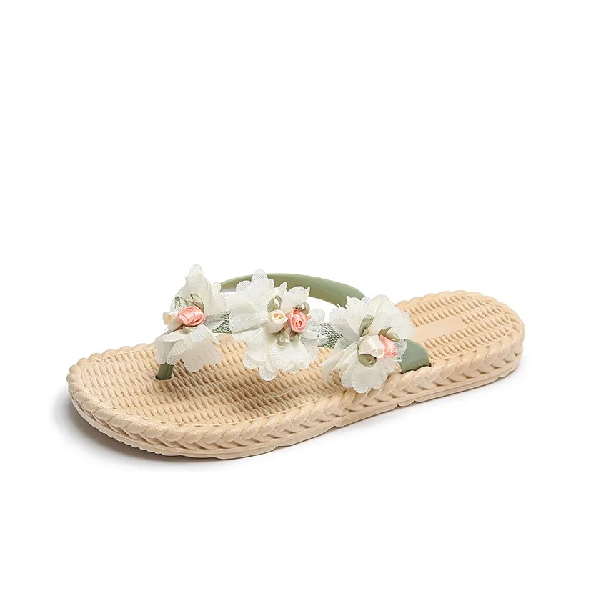 TAFN Шлепанцы Зеленые Женские